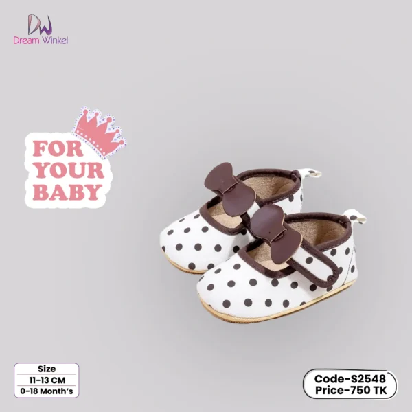 Princess Baby Girl Shoes Soft PU Cute Dots Design